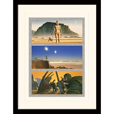 Image of Star Wars (Tatooine: The Saga Begins Memorabilia, Multi Colour, 30 x 40 cm