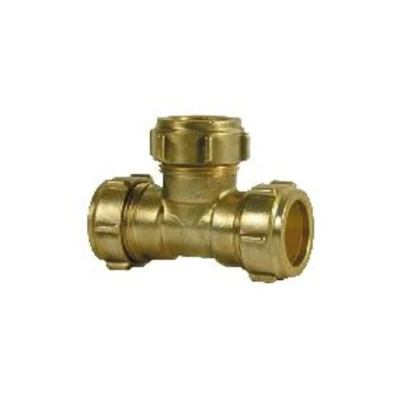 Image of Plumbright Compression Equal Tee 22mm P70108. G31822