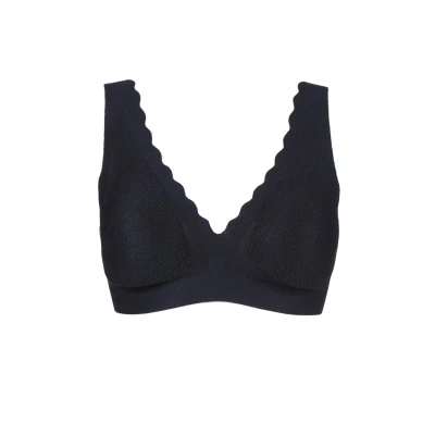 Image of 1 Pack Black Zero Feel Seamfree Lace Bralette Ladies Medium Sloggi
