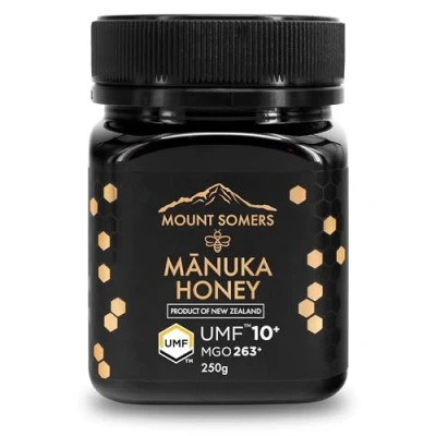 Image of Mount Somers Premium Manuka Honey MGO 263+ / UMF 10+ 100% Pure Non GMO New Zealand Genuine Natural Superfood Certified &amp; Traceable 8.8oz