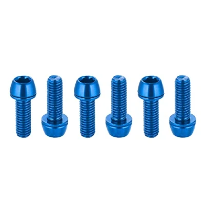 Image of Chooee Bicycle Disc Brake Caliper Bolts, M6 X 18mm Bolt Screws for Mountain Bike/MTB Blue