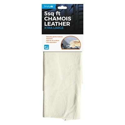 Image of Simply CLE500 Car Home Wash and Dry Leather, Natural, Size XL