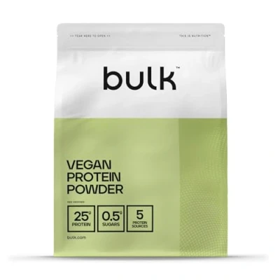Image of Bulk Vegan Protein Powder, Plant Based Shake, White Chocolate Coconut, 2.5 kg, New &amp; Improved Formula, 71 Servings, Packaging May Vary