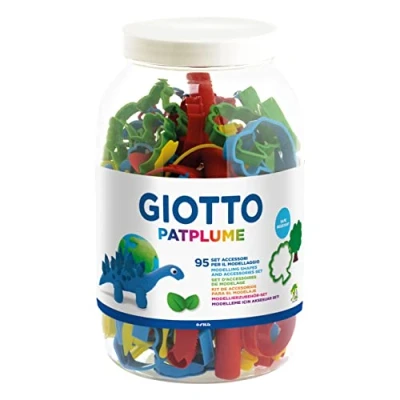 Image of GIOTTO Patplume Modelling Clay Accessories and Tools, School pack, 95 Ideal for Children, Parties Schools