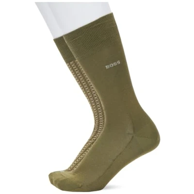 Image of BOSS Men&#039;s 2P RS Miniallover MC Regular Socks, Black1,
