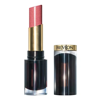 Image of Revlon Super Lustrous Glass Shine Lipstick, Flawless Moisturizing Lip Color with Aloe, Hyaluronic Acid and Rose Quartz, Beaming Strawberry (002)