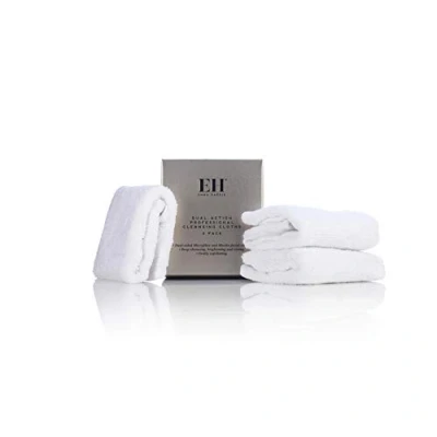 Image of Emma Hardie 3 Pack Dual Action Microfibre &amp; Muslin Cleansing Cloths, Perfect for Removing Products, Gentle Exfoliation, Deep Pore Cleansing, Skin Brightening Toning