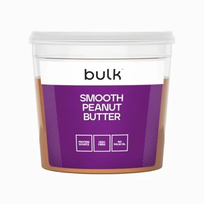 Image of Bulk Natural Roasted Peanut Butter Tub, Smooth, 1 kg, Packaging May Vary