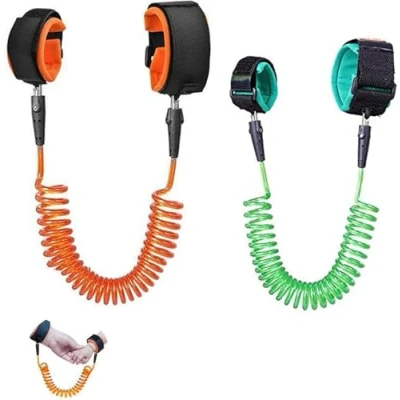 Image of Locisne Baby Anti Lost Belt, Kids Safty Walking Hand Belt Wrist Link Bungee Leash Safety Toddler Harness, Travelling Helper (1.8m +2.5m)
