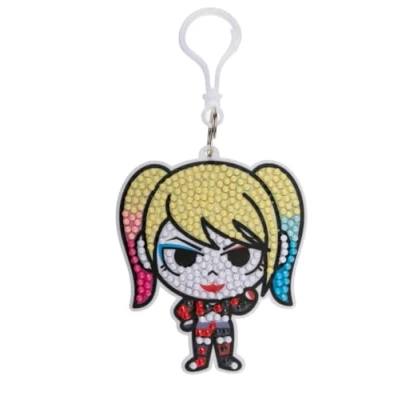 Image of CRYSTAL ART Harley Quinn Bag Charm (DC)