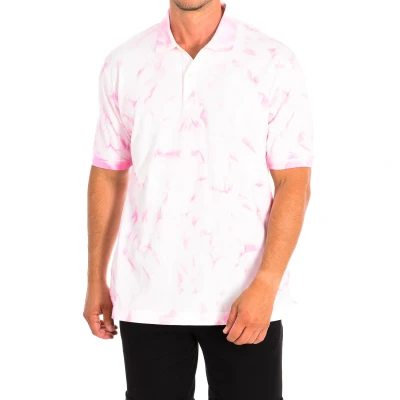 Image of La Martina Mens Short Sleeve Polo TMP021 JS206 man Pink Cotton Size 2XL