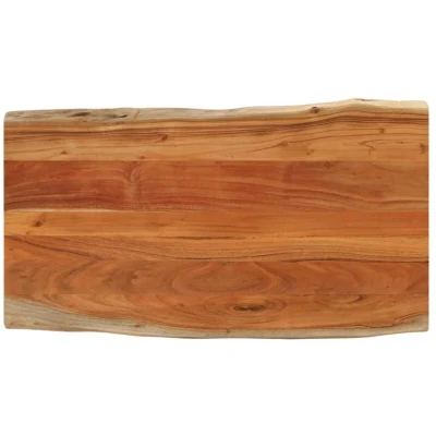 Image of vidaXL Table Top 100x60x3.8 cm Rectangular Solid Wood Acacia Live Edge