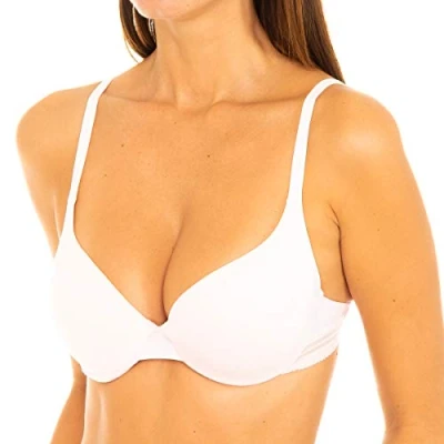 Image of DIM Women&#039;s Enhanced Invisifree x1 Bra, Rose, 38C