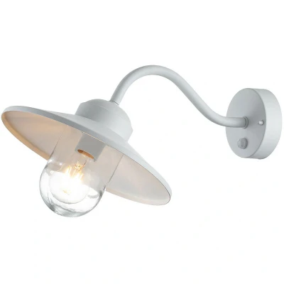 Image of Klampenborg Outdoor Dome Wall Lamp White, IP44
