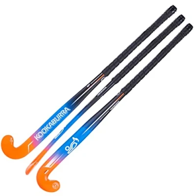 Image of KOOKABURRA Unisex Youth Siren hockey stick junior stick, Blue/Orange, 28 UK