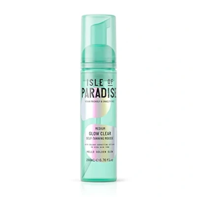 Image of Isle of Paradise Self Tan Mousse, Medium (200 ml) Glow Clear Tanning Foam, Natural Ingredients &amp; Vegan (packaging may vary)