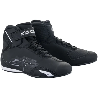 Image of Alpinestars Men&#039;s 2515518 12 115 Mid Calf Boot, Black White, 11.5 UK
