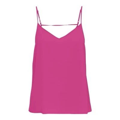 Image of ONLY Women&#039;s Onlnova Life Paris Singlet Solid Ptm Top, Raspberry Rose, 10