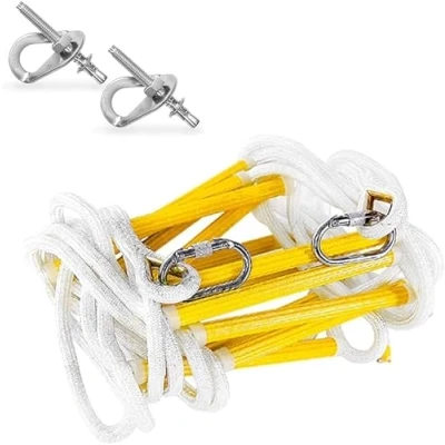 Image of ISOP Climbing Down Rope Ladder 8 m l Compact Portable Emergency for Kids &amp; Adults Fire Evacuation Tree House