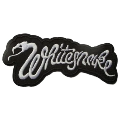 Image of Hotrodspirit Whitesnake Group Patch Black and White 11.5 x 5 cm Hard Rock Roll Iron On