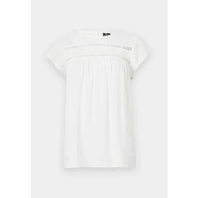 Image of Vero Moda Vmdebbie Pleat Print Tshirt, Women&#039;s, Size: Medium, Snow white