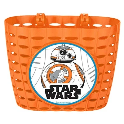 Image of Disney BB8 Star Wars Children&#039;s Bicycle Basket Multi Coloured Small