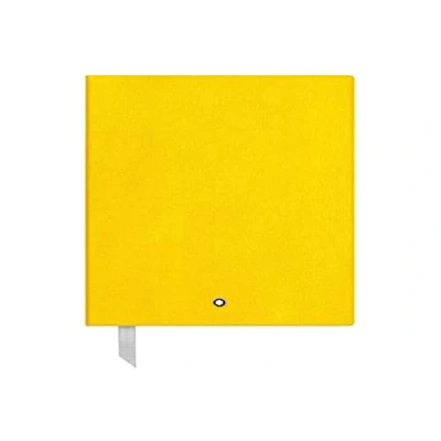Image of Montblanc Notebook 116519 Fine Stationery #146 Yellow Elegant Soft Cover Journal Lined with Leather Binding A5
