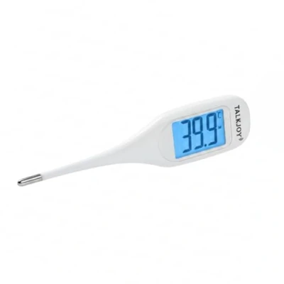 Image of Talking Fever Thermometer, Digital Senior Thermometer for The Blind or Those with Visual Impairment: Temperature readout &amp; Flexible tip.