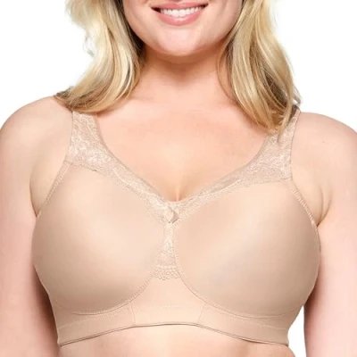 Image of Glamorise Full Figure Plus Size MagicLift Seamless Everyday Bra Wirefree #1007