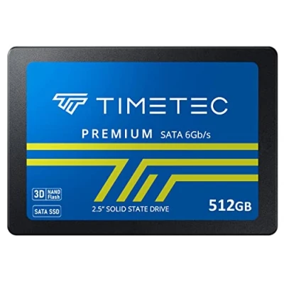 Image of Timetec SSD 3D NAND SATA III Cache Performance Boost Internal Solid State Drive for PC Computer Laptop and Desktop (2.5 Inch TLC, 512GB)