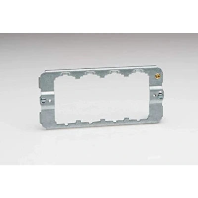 Image of Varilight Z3PGRID4 Grid Mounting Yoke 4 Gang, White, 60x129x14mm