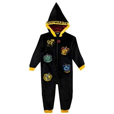 Image of Harry Potter Boys Onesie Black Age 12 to 13 Years