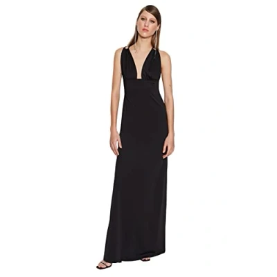 Image of Trendyol Women Shift Fitted Knit Evening Dress,Black,34