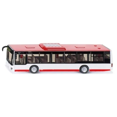 Image of siku 3734, City Bus, 1:50, Metal,Plastic, Functional doors, Red,White