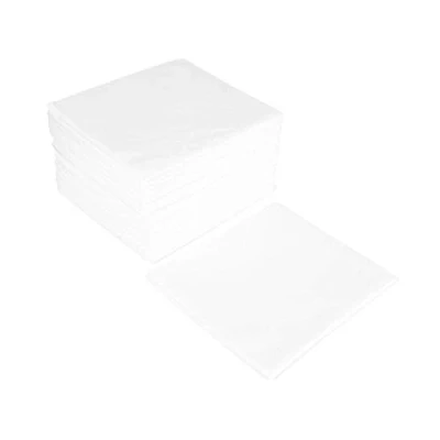 Image of Justlife Disposable Biodegradable Non Woven White Towels 100% Natural Viscose Fibre Salon, Barbershop, Spa Use Pack of 50