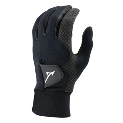 Image of Mizuno 2018 ThermaGrip Men&#039;s Golf Glove, Pair, Black, X Large