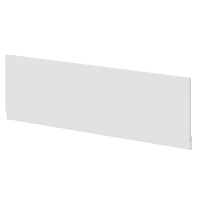 Image of Napoli Gloss White MDF 1700mm Front Bath Panel with Plinth