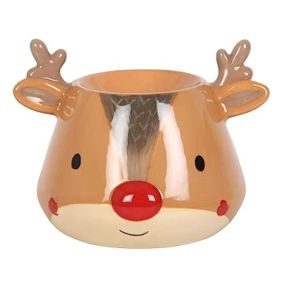 Image of Radiant Holidays: Festive Christmas Wax Burner for Enchanting Aromas &amp; Stunning Decor