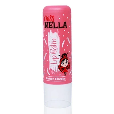Image of Miss Nella BUTTER CHEEKS, pink Hypoallergenic children Lip Balm, Non Toxic Make Up for kids, perfect those with sensitive skin.