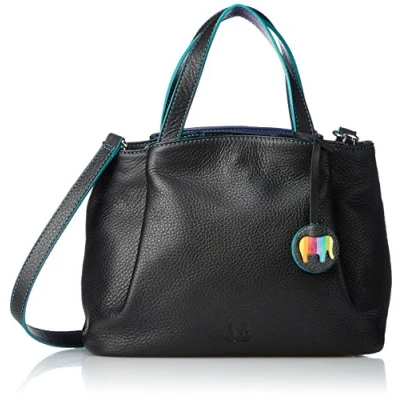 Image of mywalit Unisex Adults’ Small Grab Handle Detachable Shoulder Strap Tote Bag, Black Pace