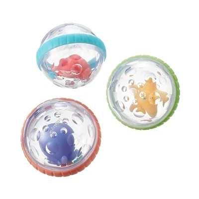 Image of Nuby Floating Bubbly Buds Baby Bath Toy Sensory Play Easy to Hold Clean