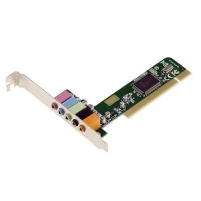 Image of KALEA INFORMATIQUE 4.1 Sound Card on PCI slot 4 Channels Front Rear Micro Speakers with CMI8738 Chipset