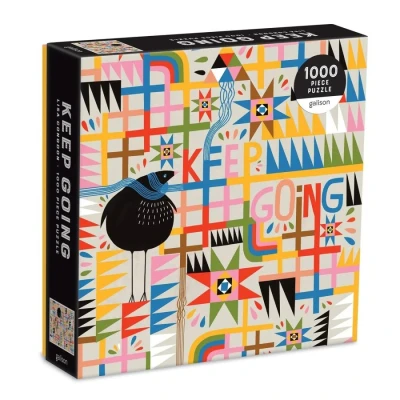 Image of Galison 9780735368460 Keep Going 1000 Piece Puzzle in Square Box