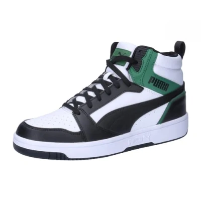 Image of Puma Unisex Adults Rebound V6 Sneakers, White Black Vine, 9.5 UK