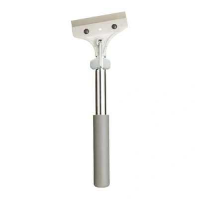 Image of ProDec Advance ALDT002 4&quot; Titan Heavy Duty Scraper with Double Thickness Hardened Steel Blades, Rugged Chrome Shaft Soft Grip Handle, Delivers Maximum Scraping Power, Silver