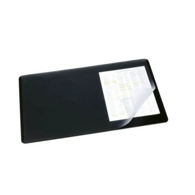Image of Durable Desk Mat with Transparent Overlay W530xD400mm Black Ref 7202/01 + Free finchley Refill Pen (2)