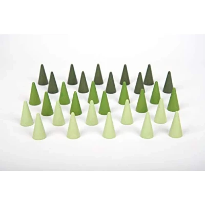 Image of TickiT 74021 Wooden Treasures Cone, Green