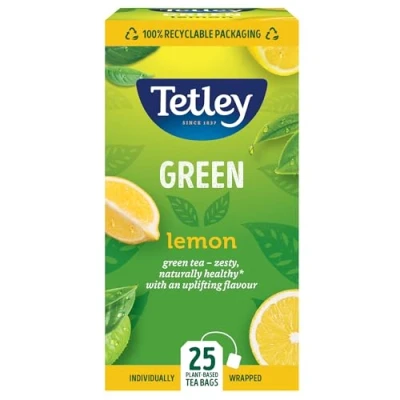 Image of Tetley Green Tea with Lemon, Pack of 25