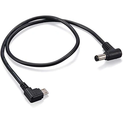Image of Eonvic Micro USB to Right Angle 2.1mm DC Power Cable for Tilta Nucleus Nano Motor
