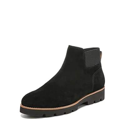 Image of Vionic Charm Brionie Women&#039;s Ankle Boot Suede Shoes That Includes Three Zone Comfort for Heel Pain and Plantar Fasciitis with Orthotic Insole Arch Support Medium Fit Black UK 3